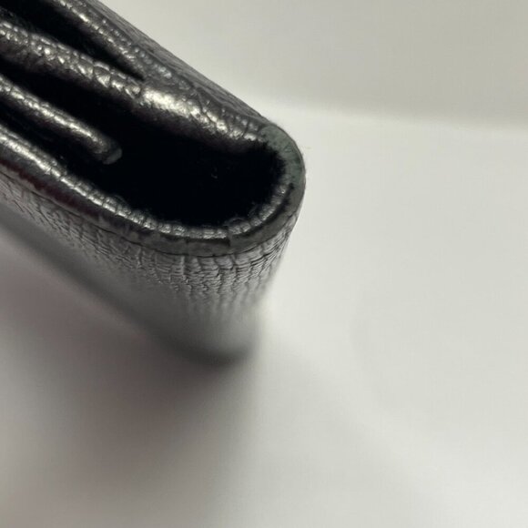 Chanel Series 10 Grained Calfskin CC Button Long Wallet - Black - Preowned - Picture 4 of 16